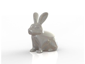 Kaninchen Tiere 3dprint Tier Niedlich Ohren keyring Skulptur Stein - Spielzeug 3d print model - Mito3D