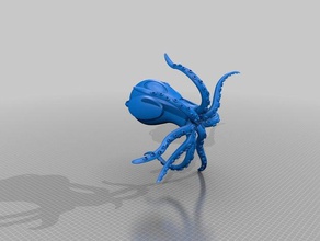 taco dj muzic octopus pouple sea 3d print model - Mito3D