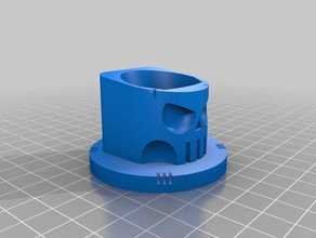 phillips trimmer 3000 - skull holder bathroom beard 3d print model - Mito3D