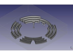 concept modern round church learning catholic circle circular 3d print model - Mito3D