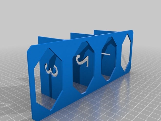 gaveta embutida 3 divisórias porta-ferramentas & caixas inset 3D print model - Mito3D