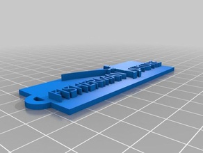 balıkçı deposu Anahtarlık 3d print model - Mito3D