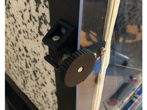 enclosure lock diy 3d printer abs airtight bolt door ikea lack knob slide tevo tarantula 3d print model - Mito3D