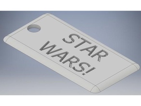 star wars dog tag art 3d print model - Mito3D