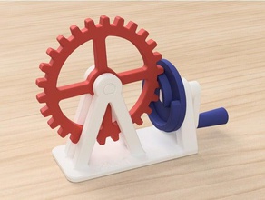 spiral-hoop-Ausrüstung engineering Gang Schneckengetriebe 3d print model - Mito3D
