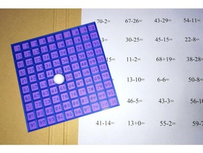 contagem gráfico matemática adição criado freecad grade1 grade2 de aprendizagem os números pré-escolar subtração 3d print model - Mito3D