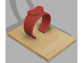 valentinesday present ring art heart valentines day gifts 3d print model - Mito3D