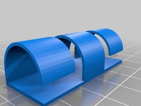 Kabel-clips mit tesa powerstrips - Organisation Kabel-clip Kabel-management 3d print model - Mito3D