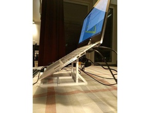 portátil suporte de computador 3d print model - Mito3D