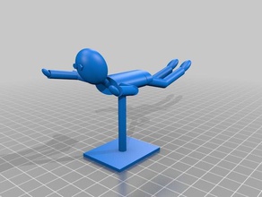 swimmer doing butterfly 3d printing swimming 3d print model - Mito3D