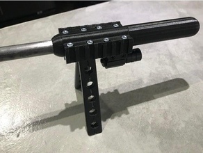 triplo weaver ferroviário silenciador fictício esporte & ao ar livre ar-rifle macio pistola de pistolas pneumáticas airrifle airsoft barril manequim montagem trilho 3d print model - Mito3D