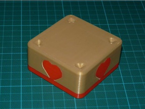 valentine's secret box recipientes 3d print model - Mito3D