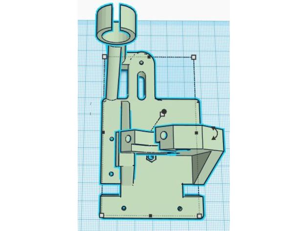 hypercube evolution nimble carriage remix 3d printer parts hevo 3D print model - Mito3D