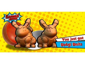us4gi unit toys & games character cute miniature rabbit 3d print model - Mito3D