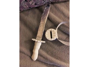 sword - handle children fix -sheath scabbard- belt toy & game accessories knight scabbard sheath 3d print model - Mito3D
