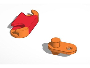 hemnes shoe cabinet hinge parts replacement 3d print model - Mito3D