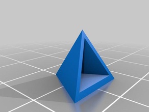 içi boş tetrahedron oyunlar 3d print model - Mito3D