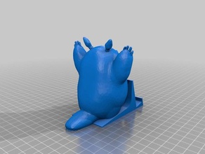 totoro cell phone holder mobile 3d print model - Mito3D