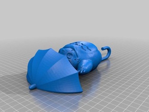 totoro ombrello coat hook organizzazione 3d print model - Mito3D