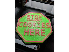 girl scout cookie stop sign signs & logos 3d print model - Mito3D