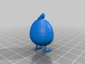 un uovo di gallina La stampa 3d 3d print model - Mito3D