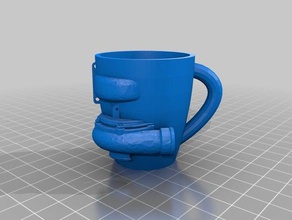 turbo kupa mutfak ve yemek kahve mug Turbo 3d print model - Mito3D