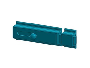Schiebetür Bolzen Teile bolt lock Tür die Schloss slide 3d print model - Mito3D