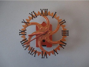 roman steampunk de l'horloge freecad 3d print model - Mito3D