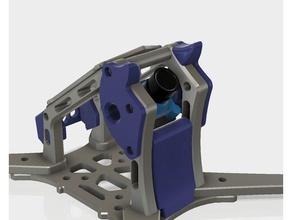 chercheur micro cam mont cornes passe-temps alphasquad alphasquadmultirotor ccd de montage fpv support caméra racing miniquad demandeur d' 3d print model - Mito3D
