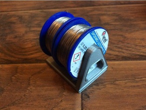 soldadura de dos carrete pie portaherramientas y cajas cynel la soporte bobina 3d print model - Mito3D