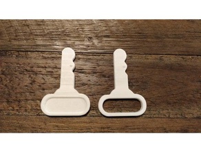 little tikes * coupe yedek anahtarı rahat parça bebek anahtar araba anahtarları cozy tikes* oyuncak 3d print model - Mito3D