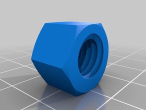 8 mm nut parts 3d print model - Mito3D