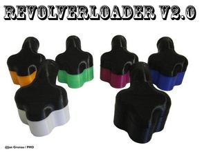 revolverloader v2 - paintball-hopper mechanische Spielzeuge 3d print model - Mito3D