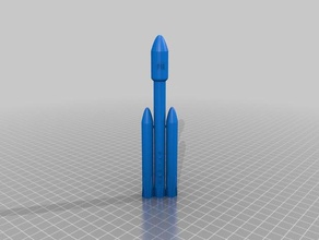 Şahin ağır model 3d baskı modelleri roket spacex 3d print model - Mito3D