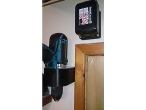makita lxt cordless drill wallmount holder diy 3d print model - Mito3D