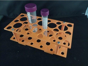 falcon tube rack biochemistry biology chemistry laboratory 3d print model - Mito3D
