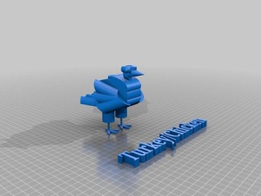 turquía pollo a la cabeza móvil La impresión en 3d 3d print model - Mito3D