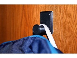 big fat hook household clothes hanger peg coat door strong towel useful wall 3d print model - Mito3D