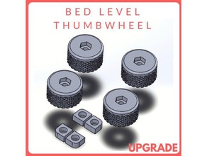 bed level thumb-wheel 3d printer parts 3dprintable 3dprinter anet a6 a8 upgrade leveling bolt creality cr-10 diy heated nut open source p3steel prusa i3 hephestos mk2 screw spring tumbwheel washer wheel 3d print model - Mito3D