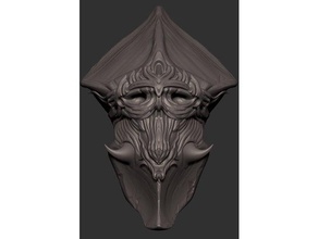 şeytani maske heykeller İblis heykelcik heykel zbrush 3d print model - Mito3D