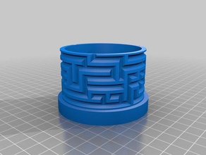 customisable labyrinth cylinder box puzzles 3d print model - Mito3D