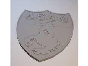 asam-Abzeichen Münzen und Abzeichen Algerien - Fußball Fußball-team Fußball-Abzeichen 3d print model - Mito3D
