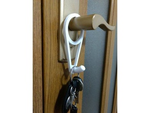 perilla de la puerta llave gancho fuentes casa el 3d print model - Mito3D
