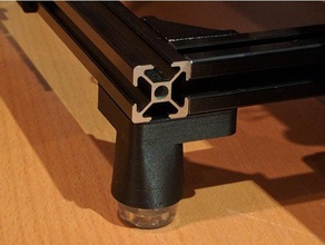 2020 frame foot rubber bumper 3d printer parts 3d print model - Mito3D