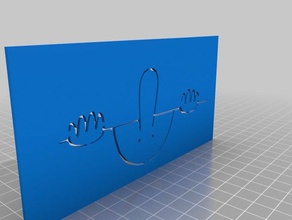 kilroy Schablone Kunst-tools auf der 3d print model - Mito3D