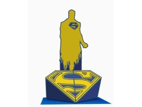 superman bookends esculturas aparador 3d print model - Mito3D
