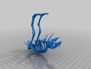 scheletro rhoa percorso esilio le creature poe 3d print model - Mito3D