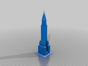 chrysler building 1000+ windows big file buildings & structures 3d print model - Mito3D