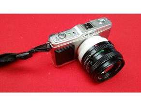adaptador m43 m4 3 canon fd lente câmera de câmara eos lentes micro quatro terços olympus panasonic tampa da pen fotografia 3d print model - Mito3D