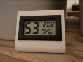 minimal humidity panel meter stand diy 3d print model - Mito3D